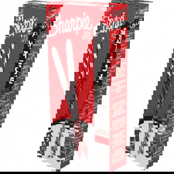 Roller Ball Pen: 0.5 mm Tip, Red Ink